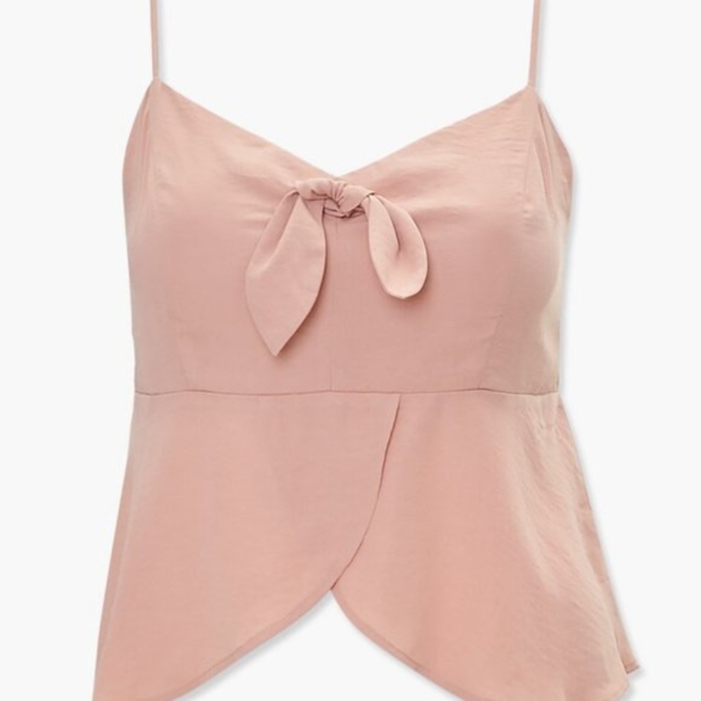 Forever 21 + Pink Tulip Hem Bow Cami